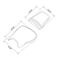 Black Driver & Passenger Seats for Honda CBR600RR (2003–2004)