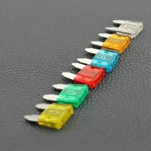 50Pcs Small Blade Fuse Assortment for Auto Car Motorcycle SUV (APM ATM)