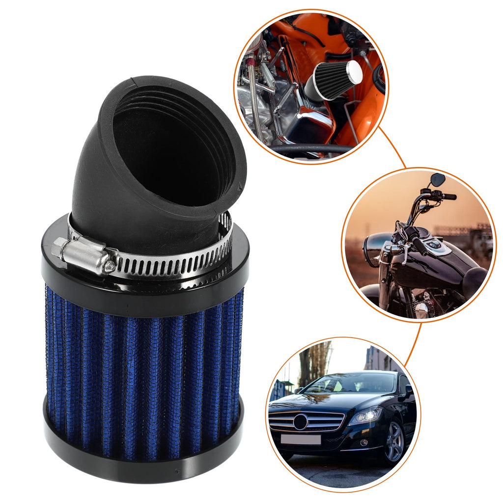 Motorcycle Air Filter Replacement for Honda Blue Black (28mm to 48mm)