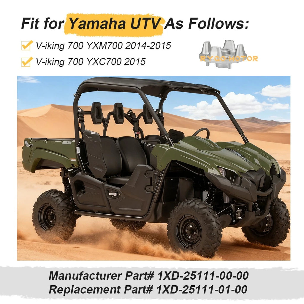 Front or Rear Wheel Hub for Yamaha Viking 700 YXM700 / Viking VI YXC700 (2014–2015)
