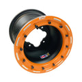 Pair of DWT G3 Rear Orange Beadlock Wheels for Raptor 700 660 (2006–2014)