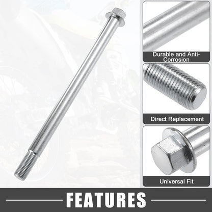 Set of 2 ATV Front Rear Axle M14 220mm with Bushing and Screw Bolt
