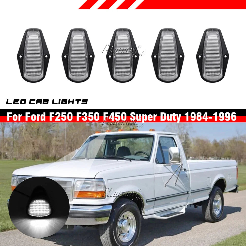Plug&Play LED Cab Roof Marker Lamps for Ford F150 F250 F350 (1984–1997)