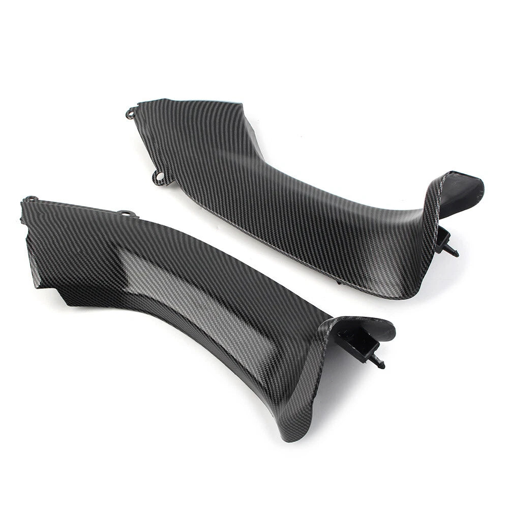 Front Dash Air Intake Ram Fairing for Kawasaki ZX-10R (2006–2007) Carbon Fiber Pattern