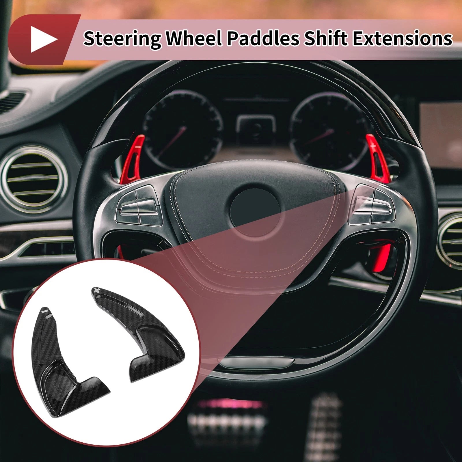 Steering Wheel Paddle Shifters Replacement Set for Jeep Grand Cherokee (2014–2020)