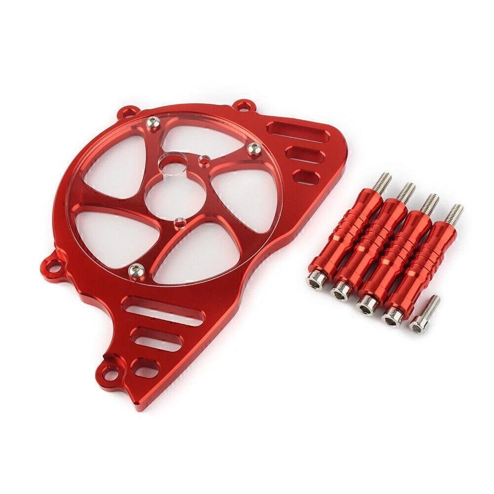 Red Front Engine Sprocket Cover Chain Guard Protector for Kawasaki Z1000 (2010–2017)