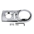 Chrome/Black Dash Panel Insert Cover for Harley Softail (2000–2017)