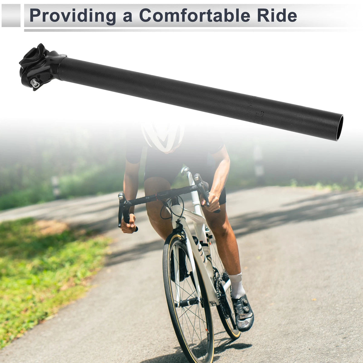 Seat Post Clamp Tube 30.9x400mm Adjustable Angle for Bike (Universal)