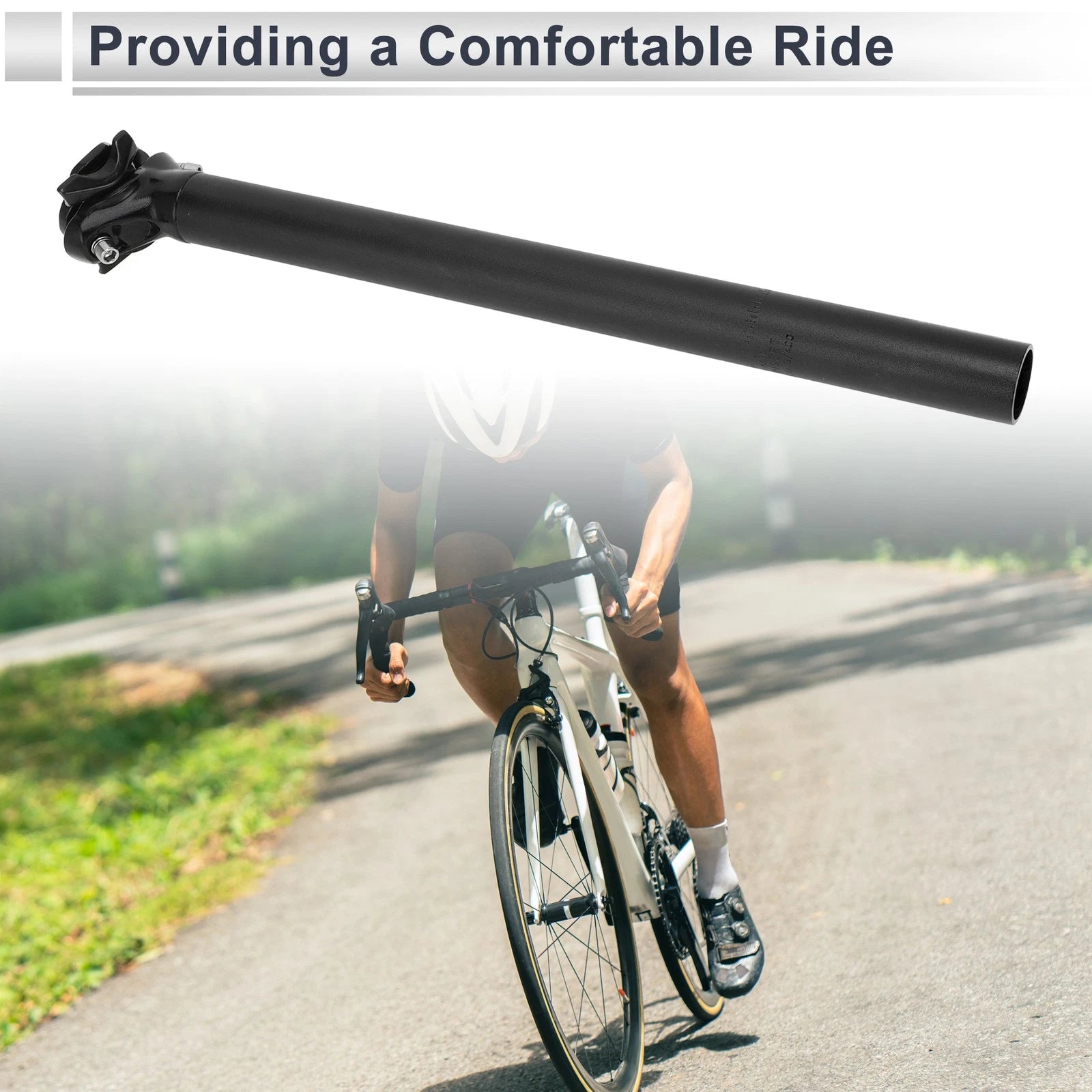 Seat Post Clamp Tube 30.9x400mm Adjustable Angle for Bike (Universal)