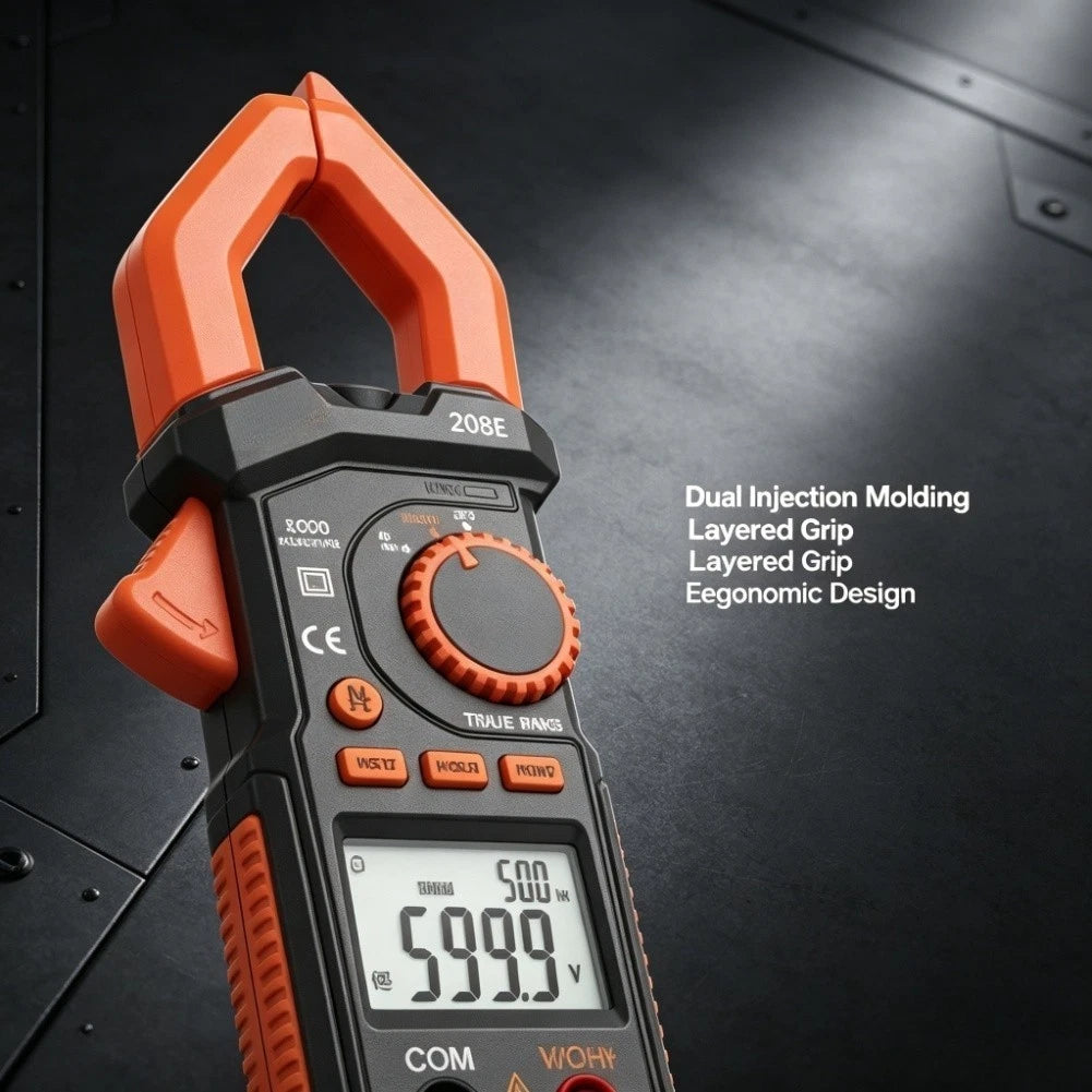 True Digital Clamp Meter 600A DC Measurement 30mm Jaw Opening