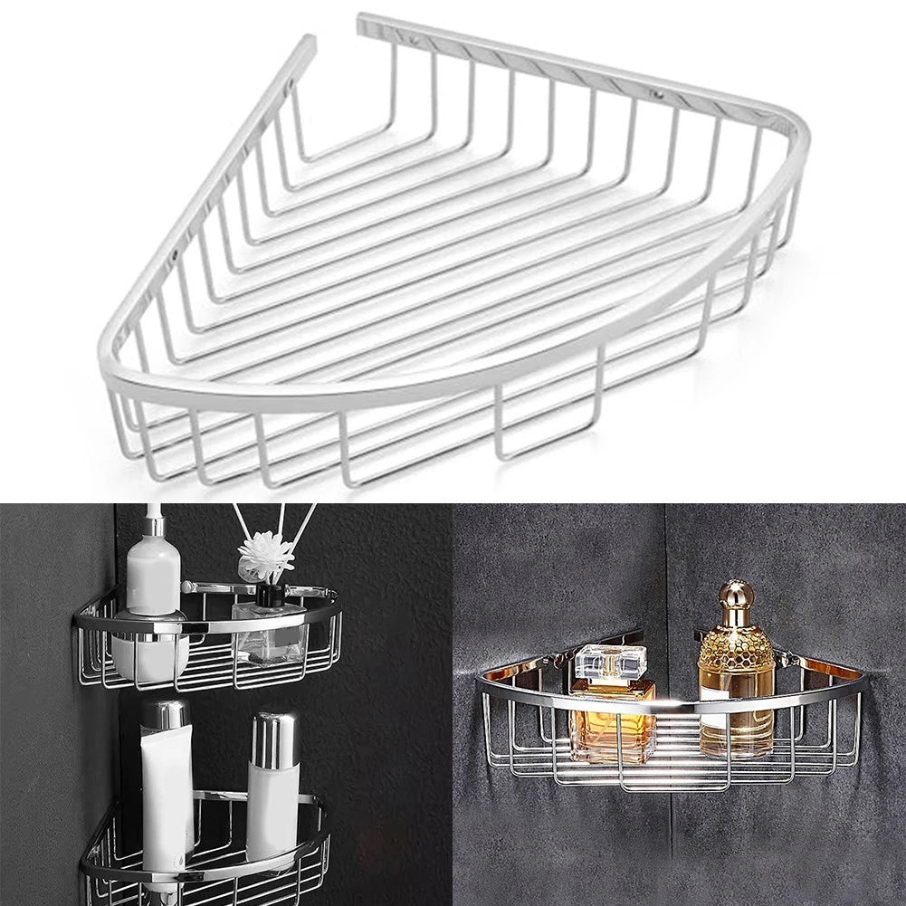 304 Stainless Steel Corner Shower Rack for Bathroom