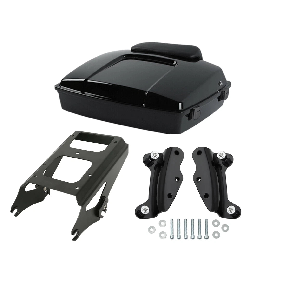 Trunk Mount & Docking Hardware for Harley Touring (2009–2013) Black