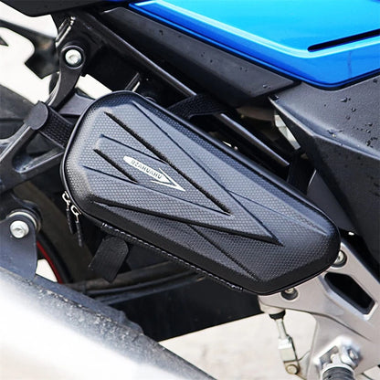 Waterproof Motorcycle Triangle Side Bags EVA Tool Bag Hard Shell Tail Bags 2Pcs