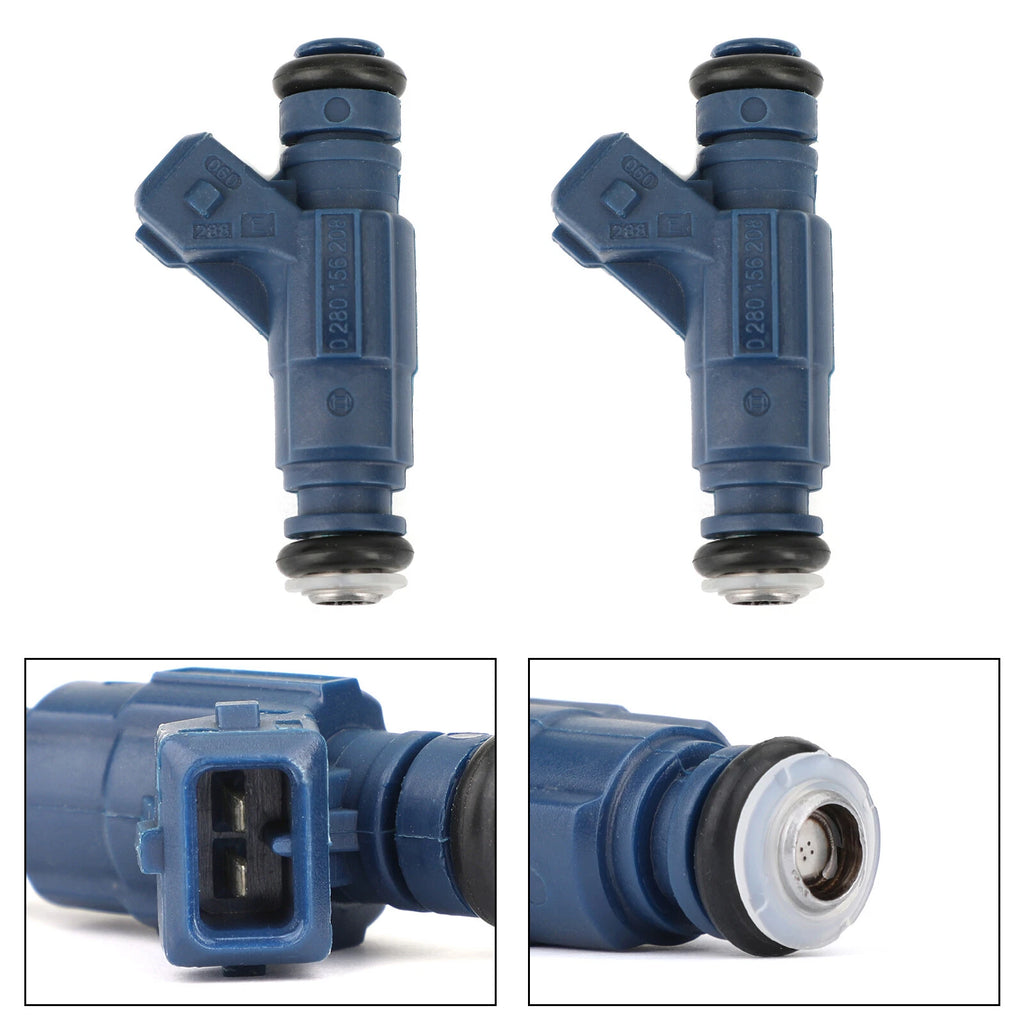 2X Fuel Injectors 0280156208 1253558 for Polaris RGR 700 800 (2006–2014)