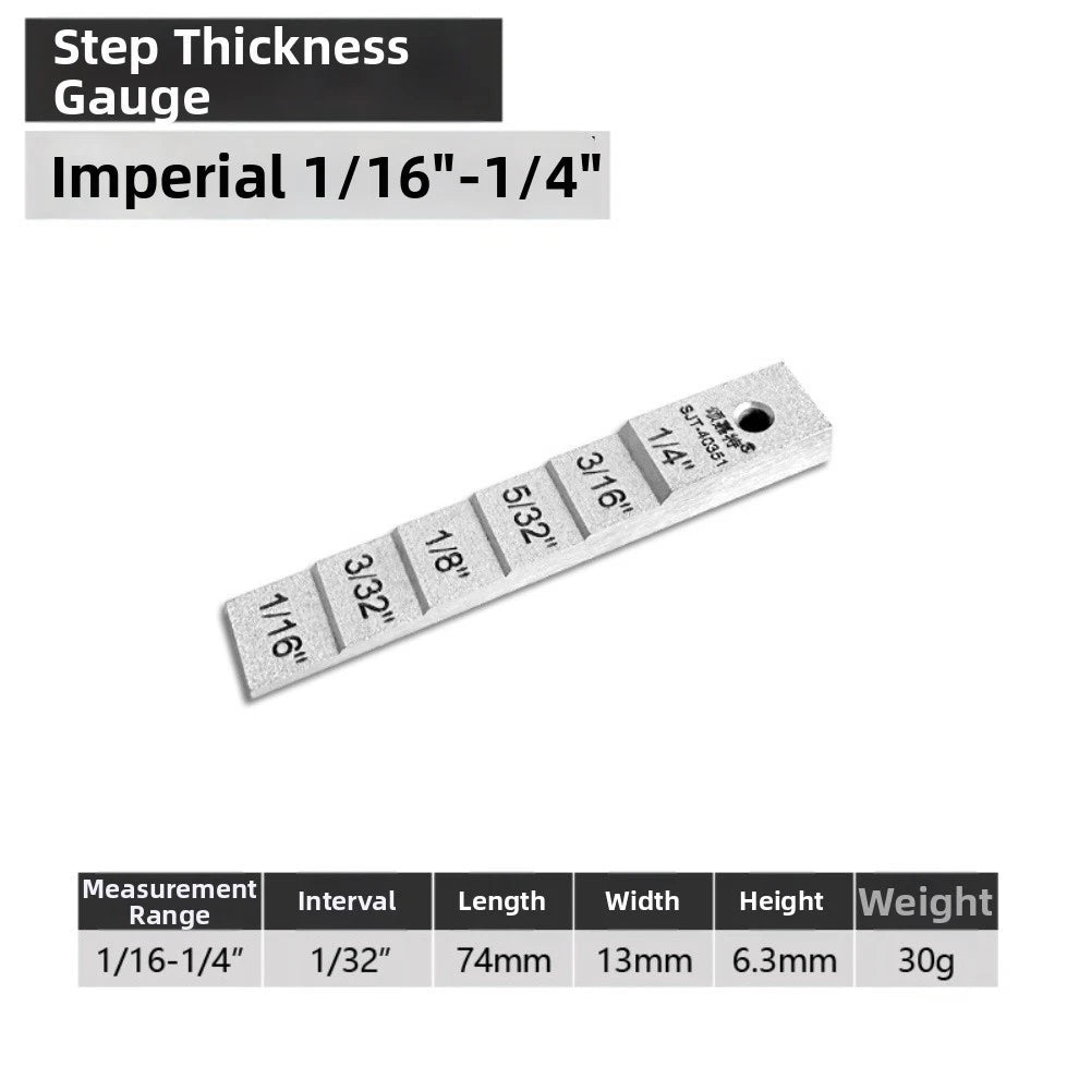 Wedge Feeler Gauge Kit for Automotive and Construction Gap Testing