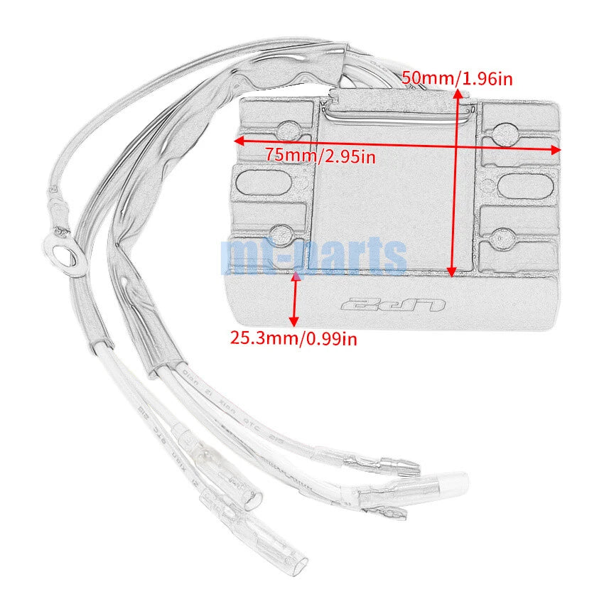 Voltage Regulator Rectifier for Suzuki Outboard DF8A DF9.9A (2010–2017) 32800-95J00