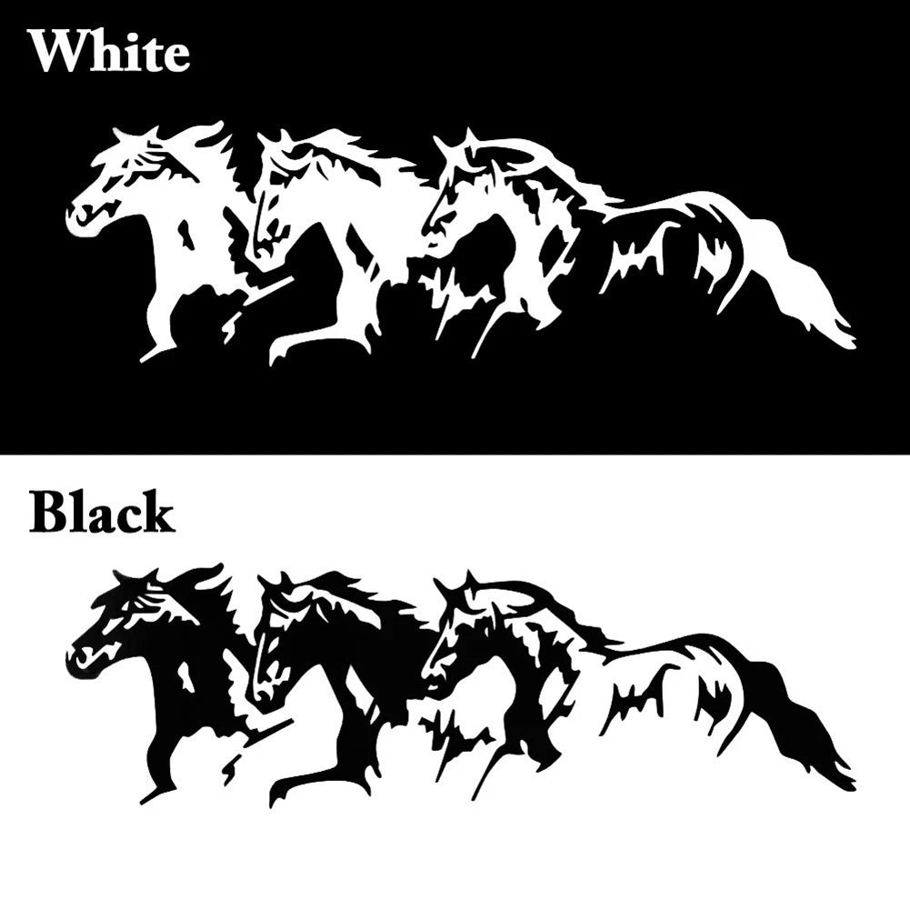 Car Sticker for Running Horses Pattern (Waterproof, PET Material)