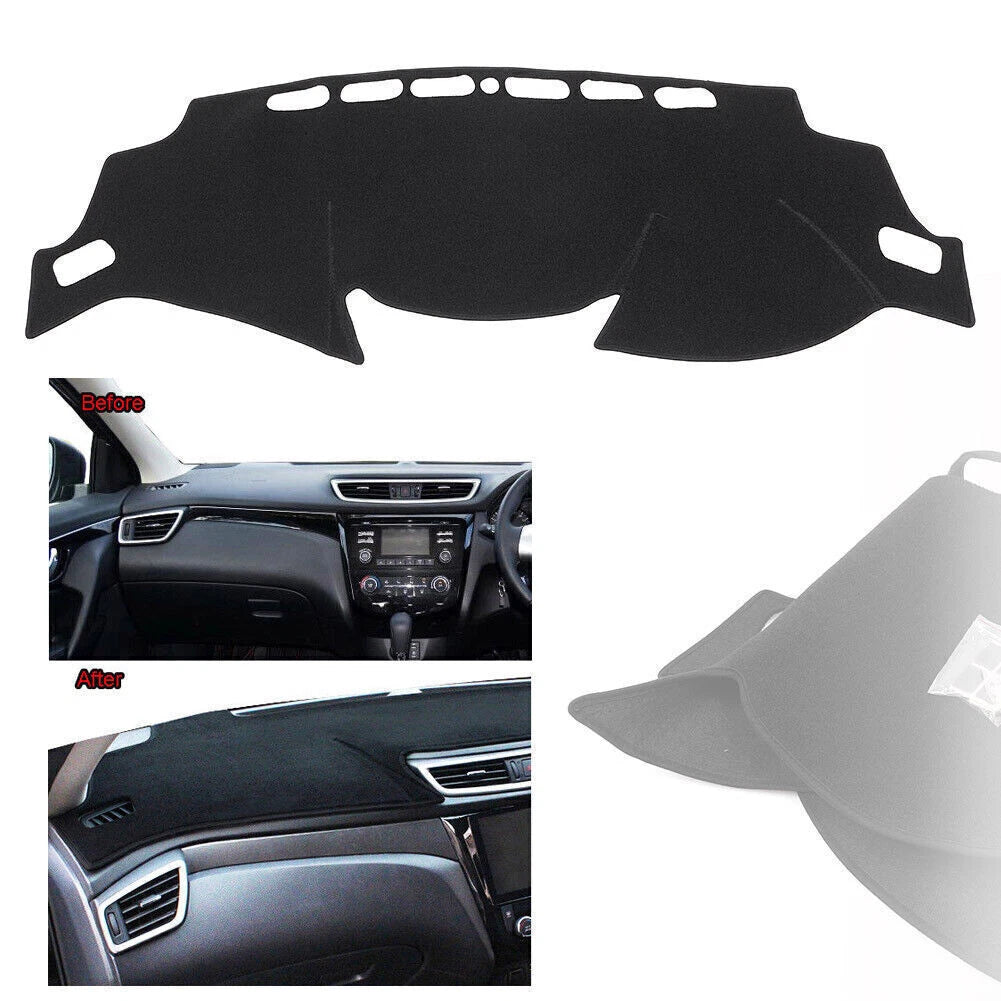 Dash Cover Mat for Nissan Qashqai (2016–2021) Black