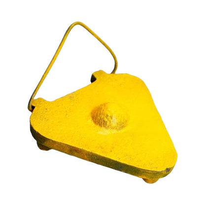 Leveling Rod Pad for Outdoor Construction Sites - Wear-resistant Cast Iron
