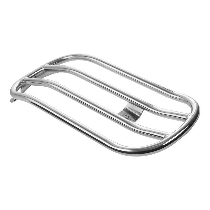 Chrome Solo Seat Luggage Rack for Harley Softail Fat Boy Breakout (2018–2025)