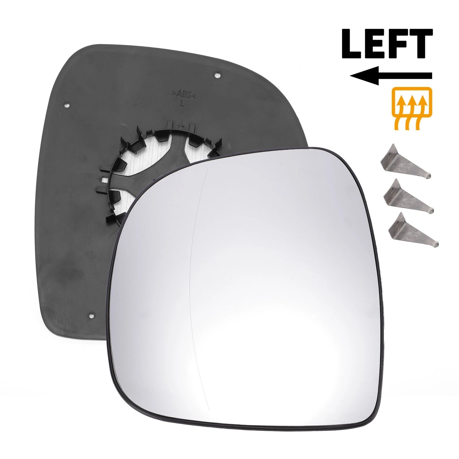 Left Side Mirror Glass with Back Heated for Mercedes Vito (2003–2010)