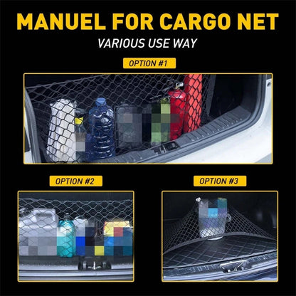 Trunk Storage Net for Most Vehicles (Double-layer Vertical Mesh)
