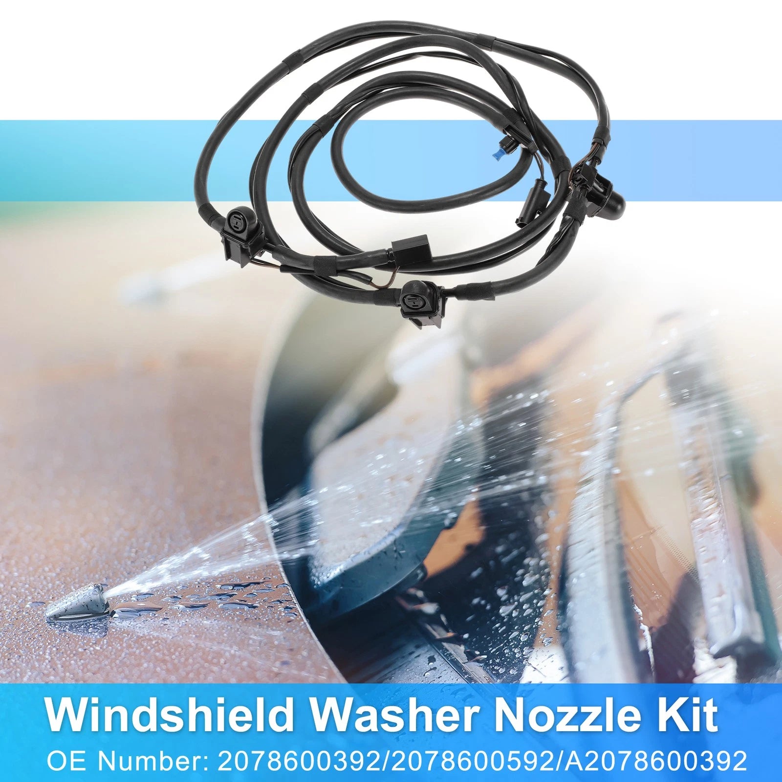 Windshield Washer Nozzle Kit Replacement for Mercedes-Benz E-Class (W212) (2009–2016)