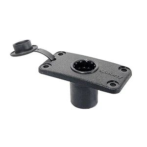 Flush Deck Mount w/Rain Cap for Scotty 244-BK