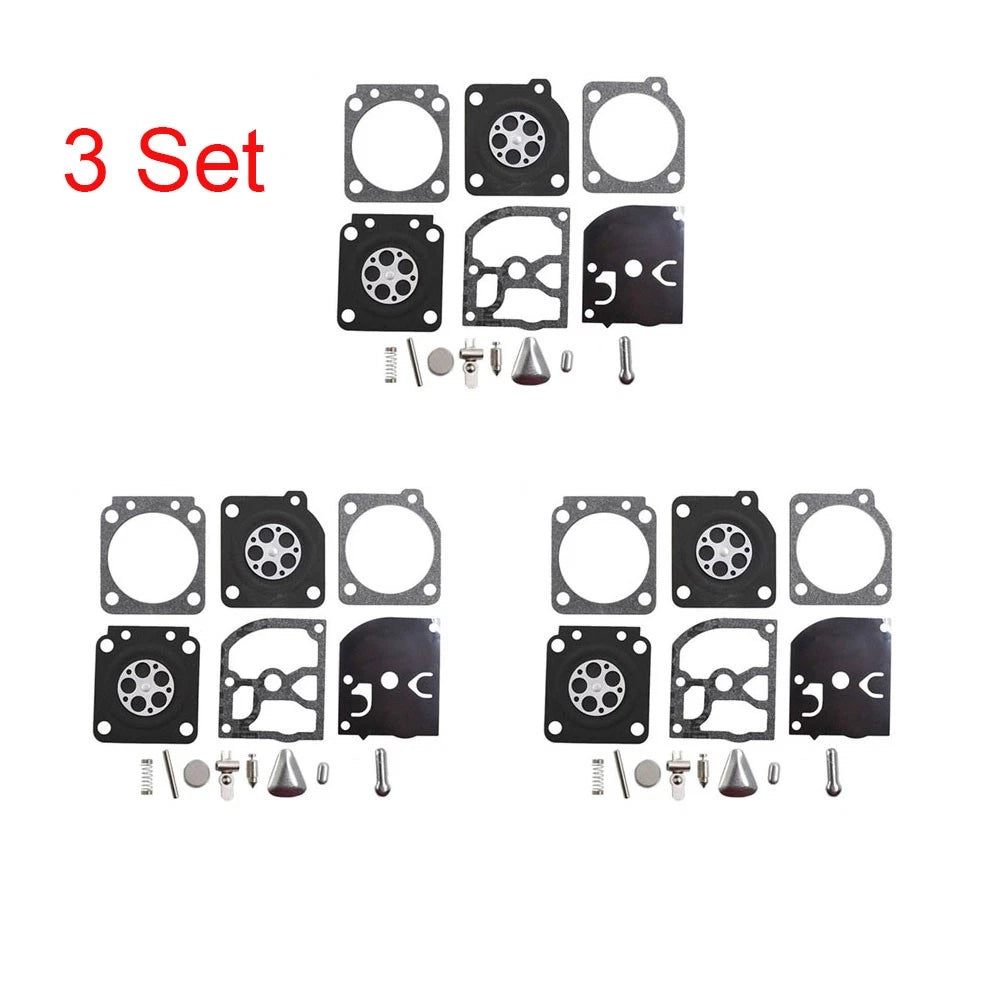 3X Carburetor Gasket Kit for Husqvarna 113LD, 123C & Stihl 020 (RB-69, RB69, 531004553)