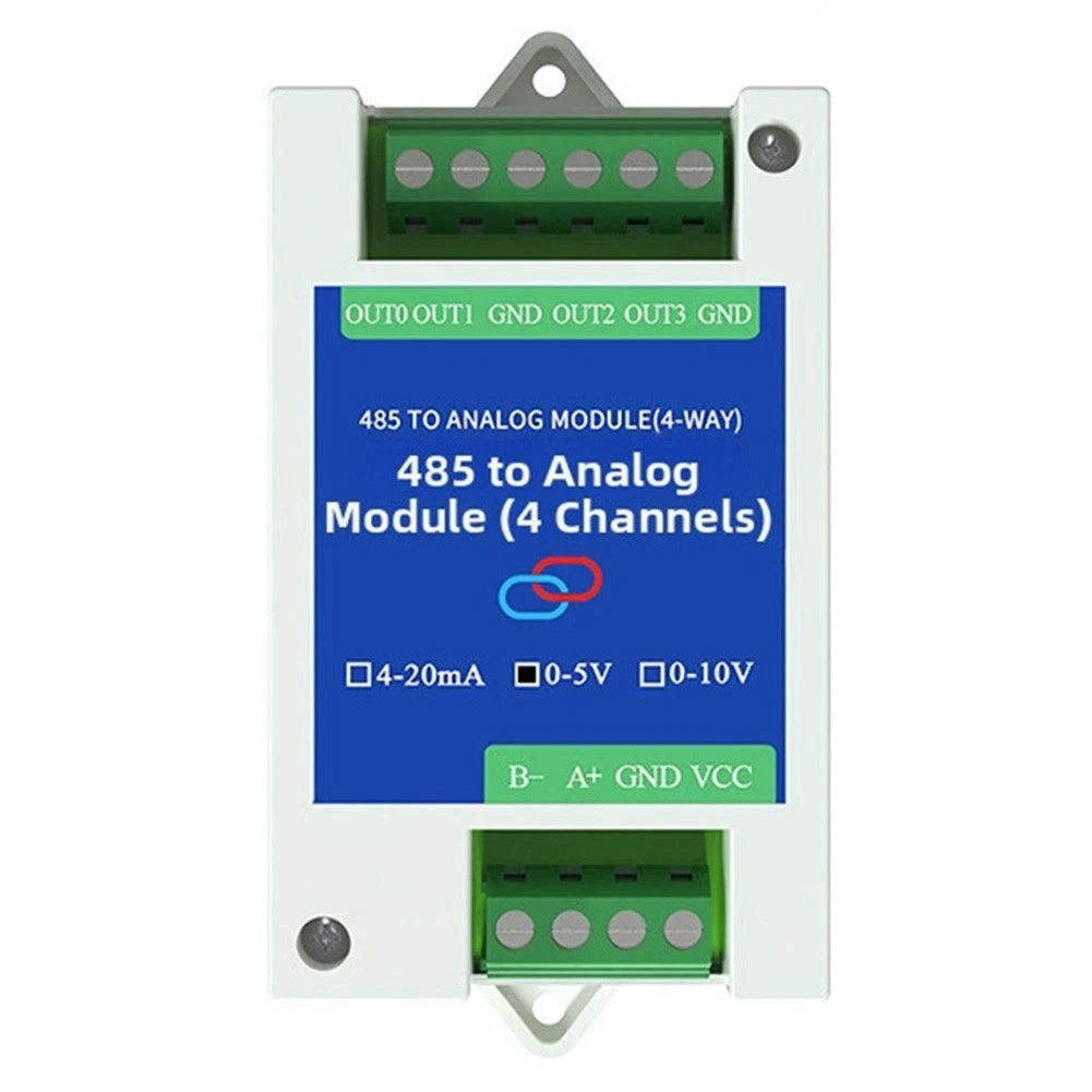 RS485 Analog Acquisition Module for Industrial Sensors (4-20mA, 0-5V, 0-10V)