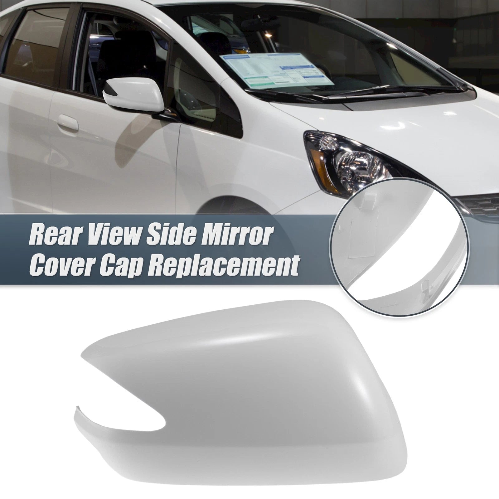 Right Side Mirror Cover Cap Replacement for Honda Fit (2009–2013)