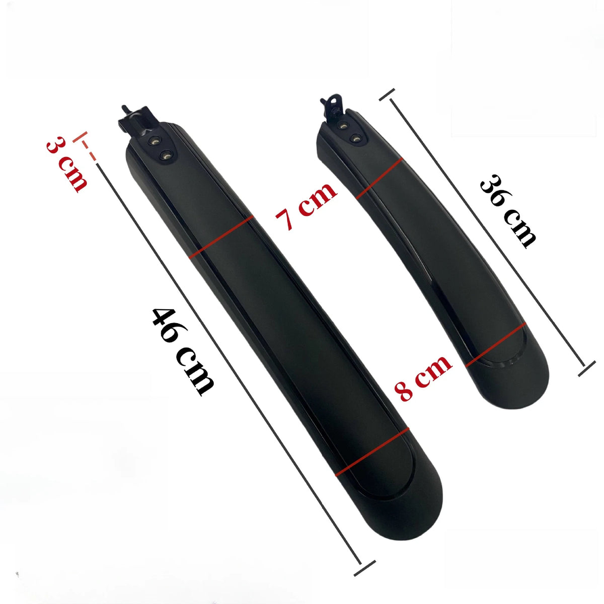 Lightweight Bicycle Fenders for 20" and 26" Wheels