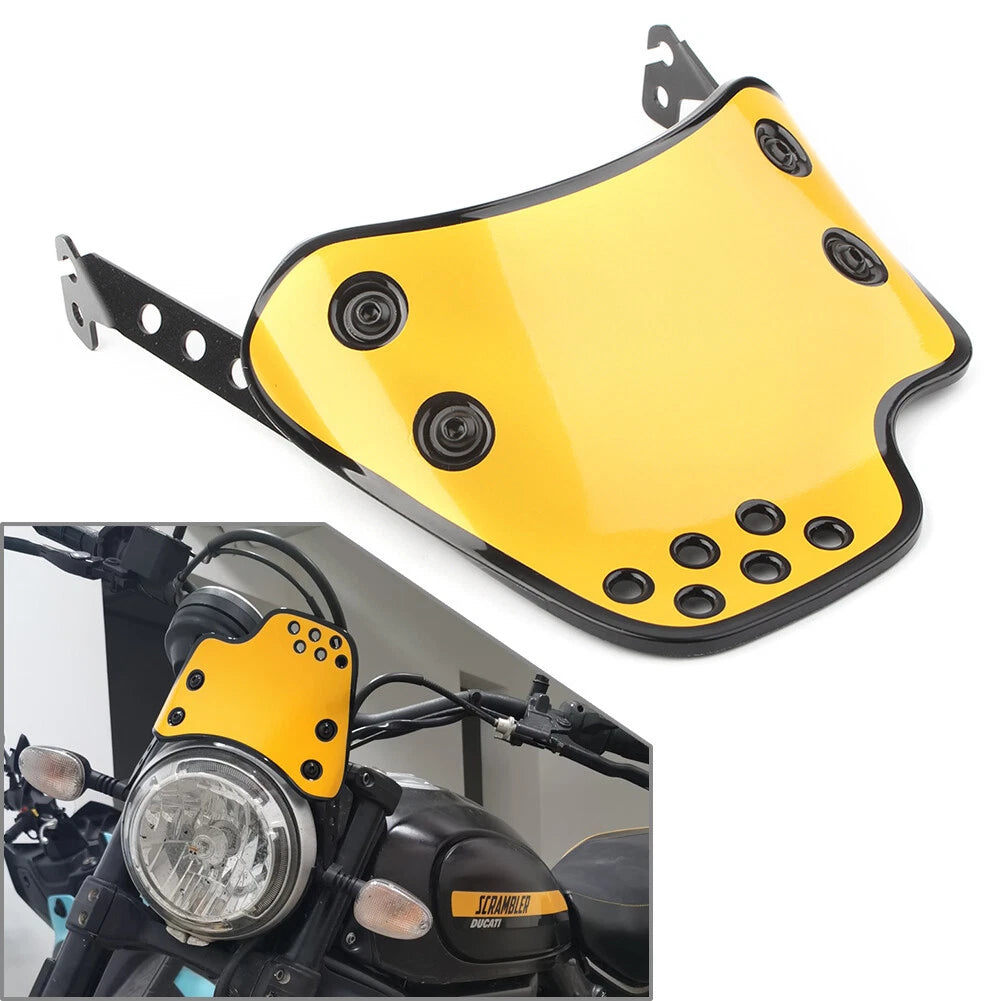 Windshield Bracket for Ducati Scrambler (2015–2023) - Yellow Modification