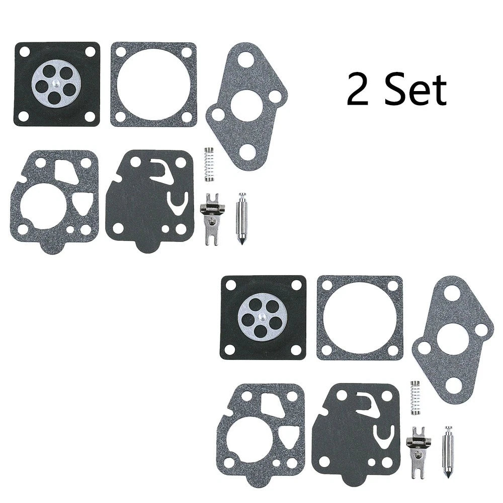 2X Carburetor Rebuild Kit for Kawasaki TG20, TG24, TG25, TG33, TD24, TD25, TD33, TD40