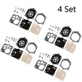 Set of 4 Carburetor Rebuild Kits for Husqvarna 3120XP 272 268 MS660 Walbro K12-WG