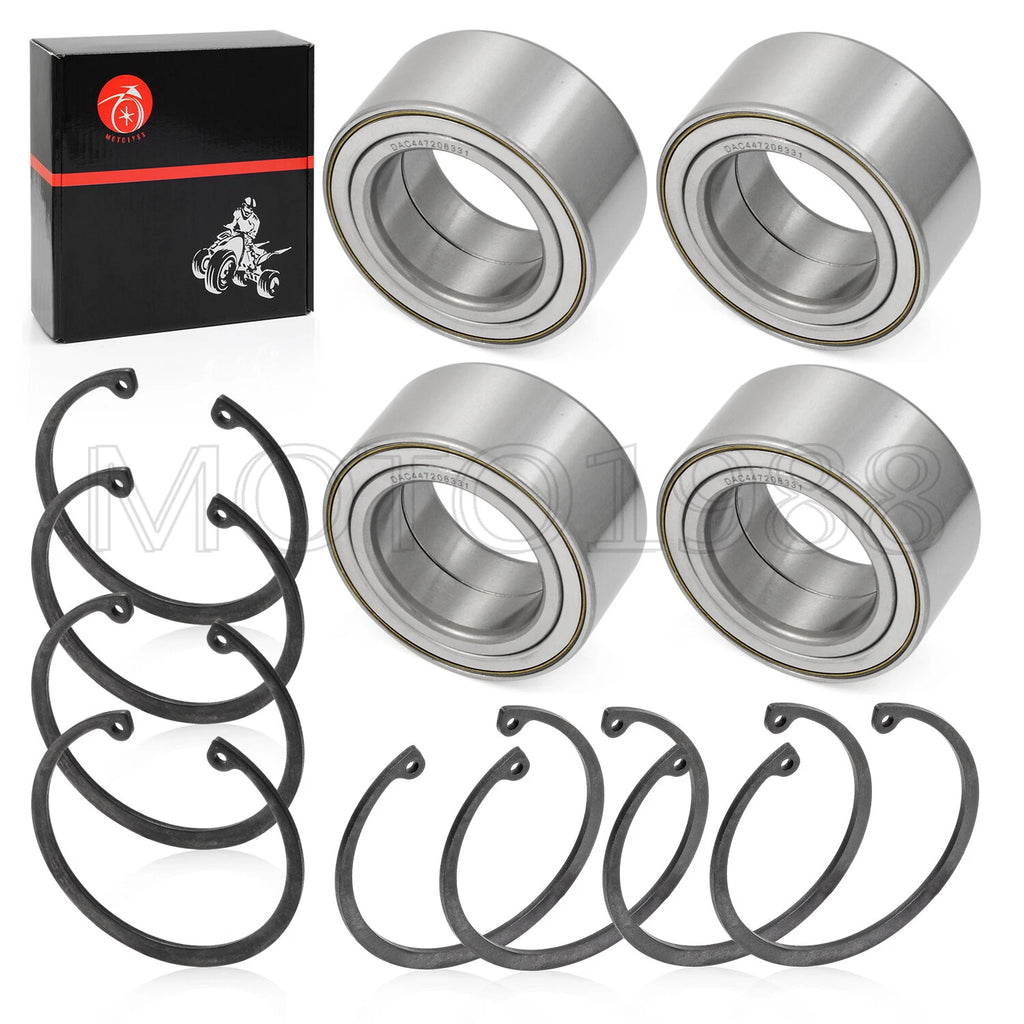 Front & Rear Wheel Bearings & Ring Clip for Polaris RZR 900 1000 (2011–2020)