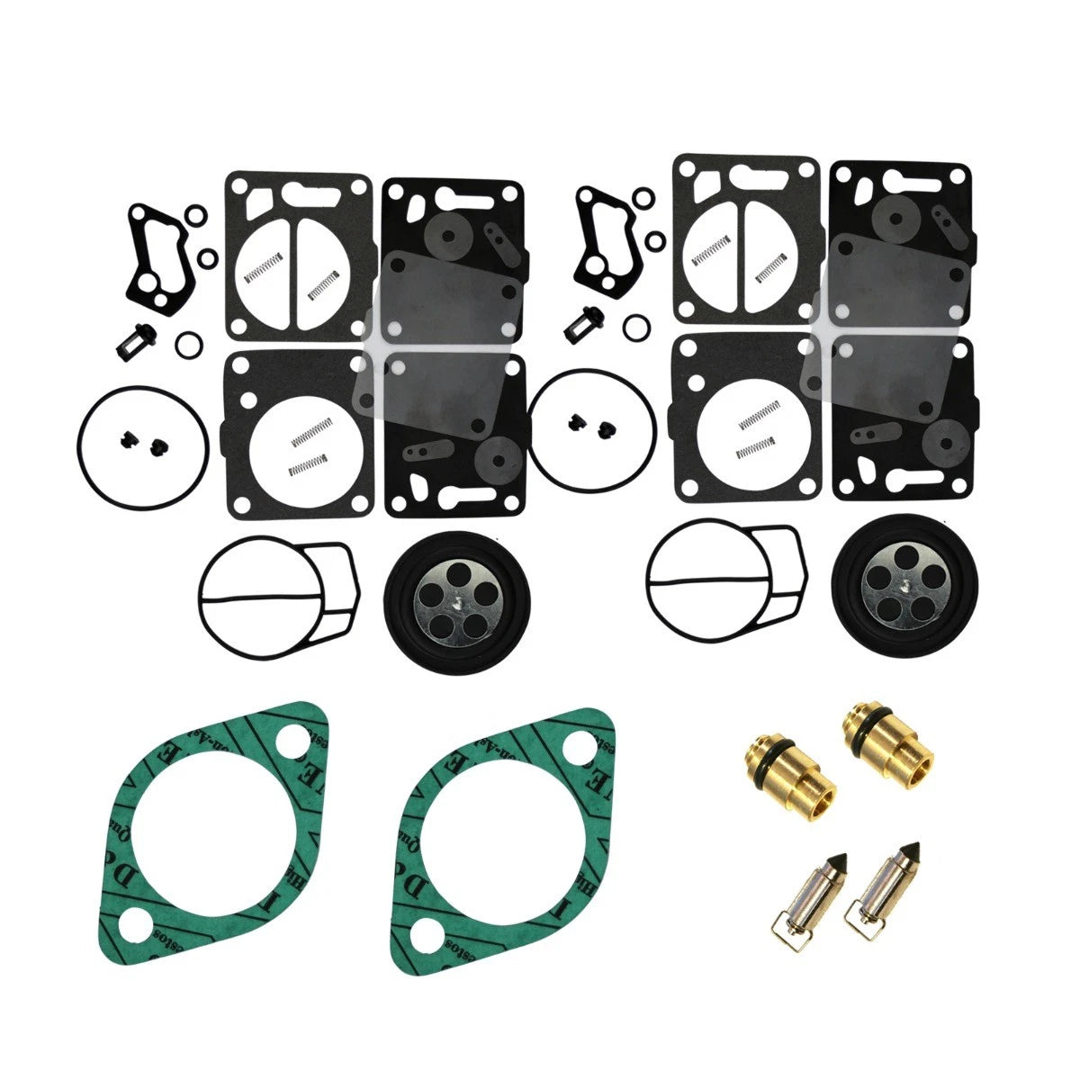 Dual Carb Rebuild Kit for SeaDoo (1995–1997) - Needle & Base Gaskets