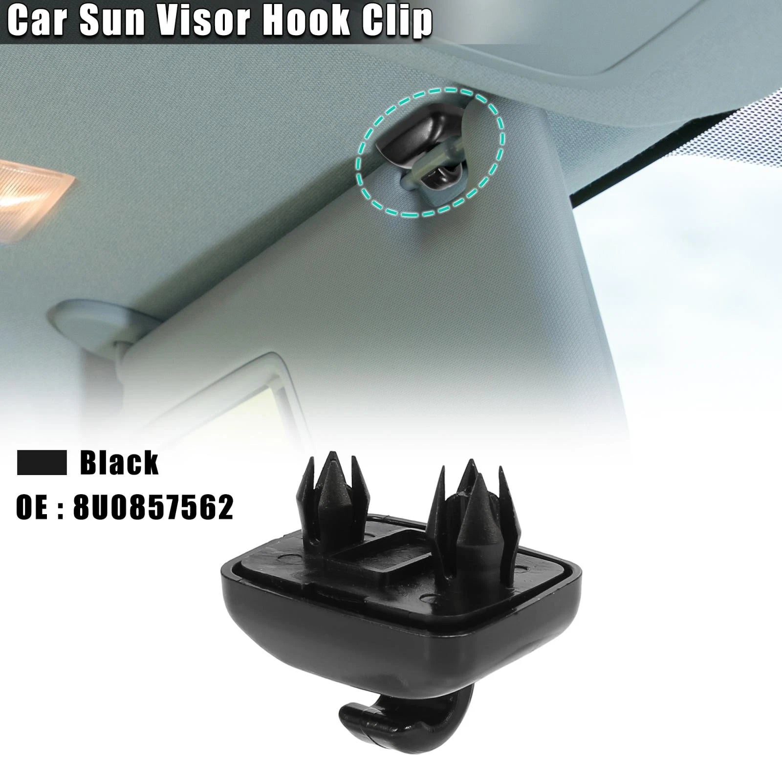 Sun Visor Hook Clip Retainer Replacement for Audi RS4 (2007–2008)