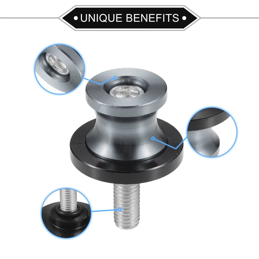 Motorbike Swingarm Spools Pair CNC 8mm for Universal Fit (Any Model)