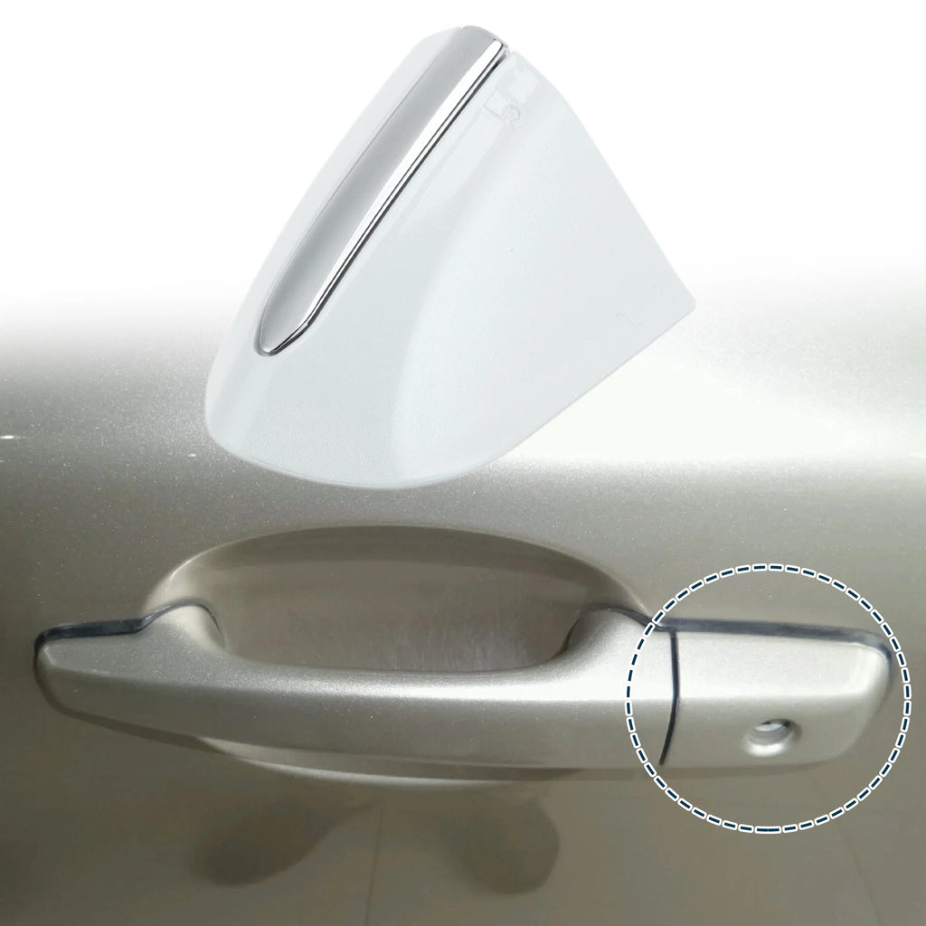 Front Left Door Handle Cover Trim for Ford Mondeo Edge Taurus (2013–2020) White