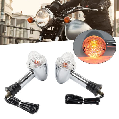 Front/Rear Indicator Turn Signal White For Speedmaster 865 900 EFI Scrambler