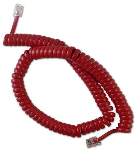 12' Red Handset Cord for Cablesys Gcha444012-fcr