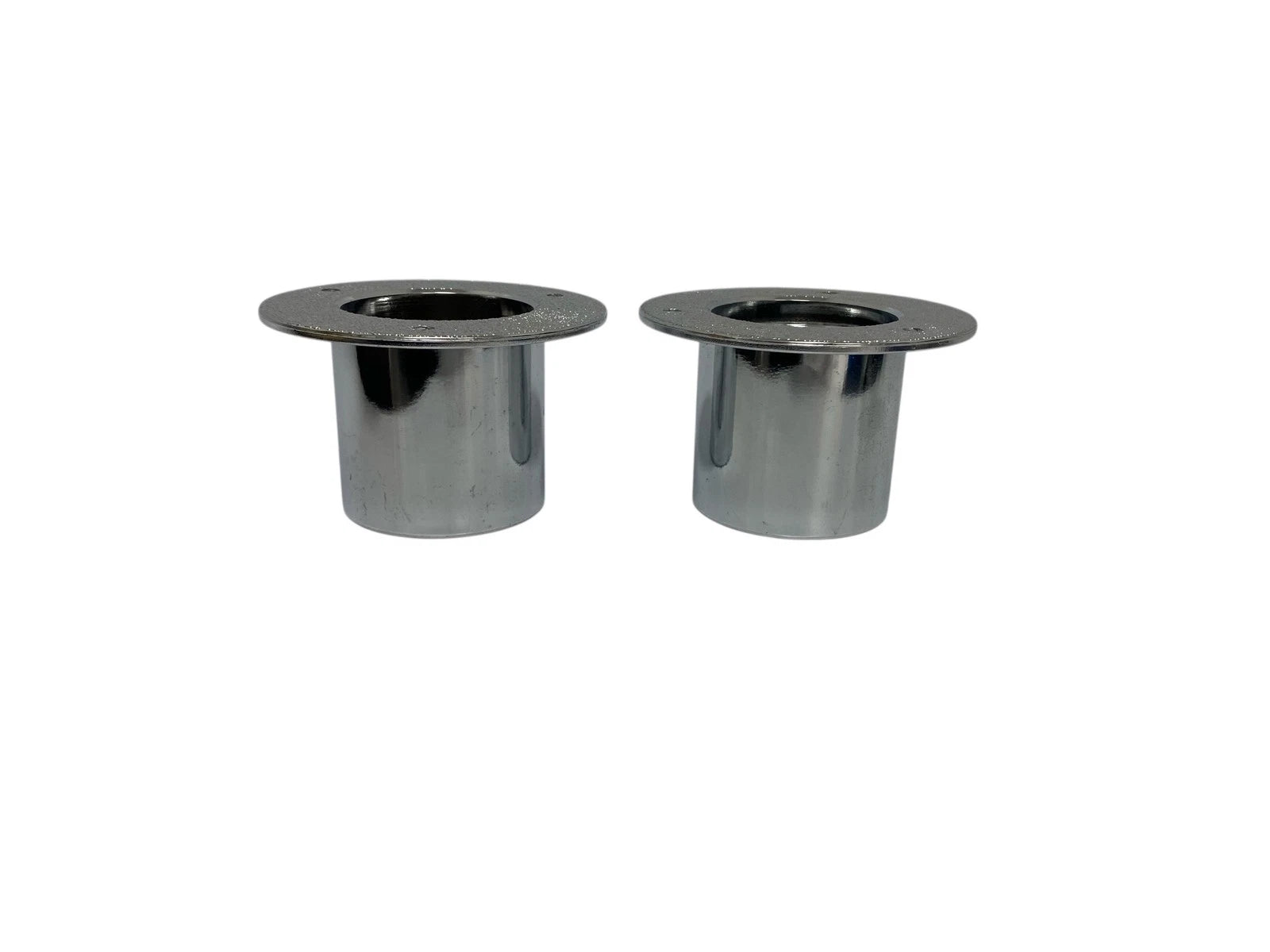 Set of 2 Plastic Chrome Plated Rigging Flanges for 2.5" Hose