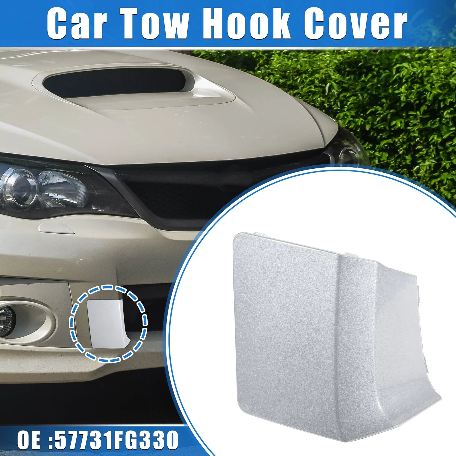 Front Tow Eye Hook Cover for Subaru Impreza (2010–2014)
