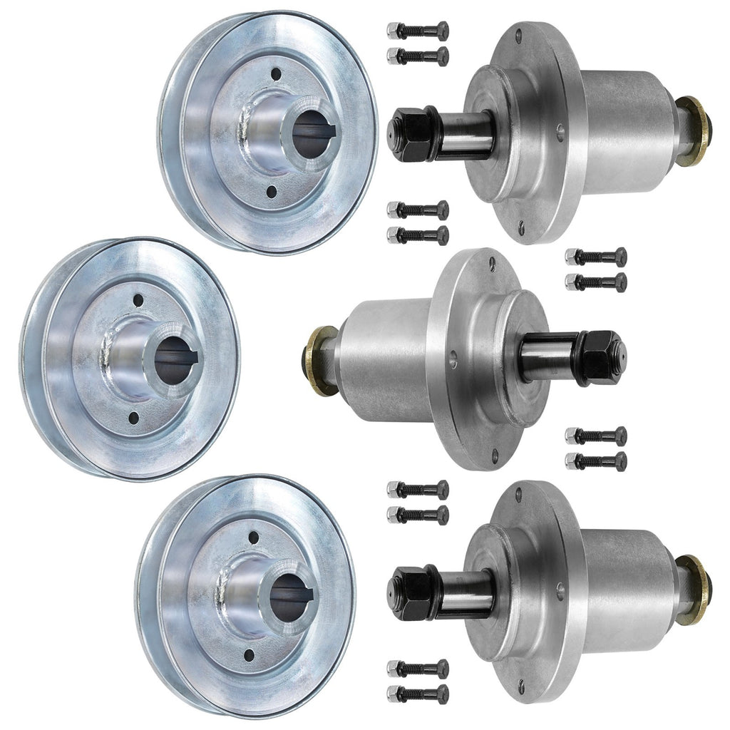 Deck Spindle and Pulley Assembly for Scag SFW48 SWZT48 (2015–2016)