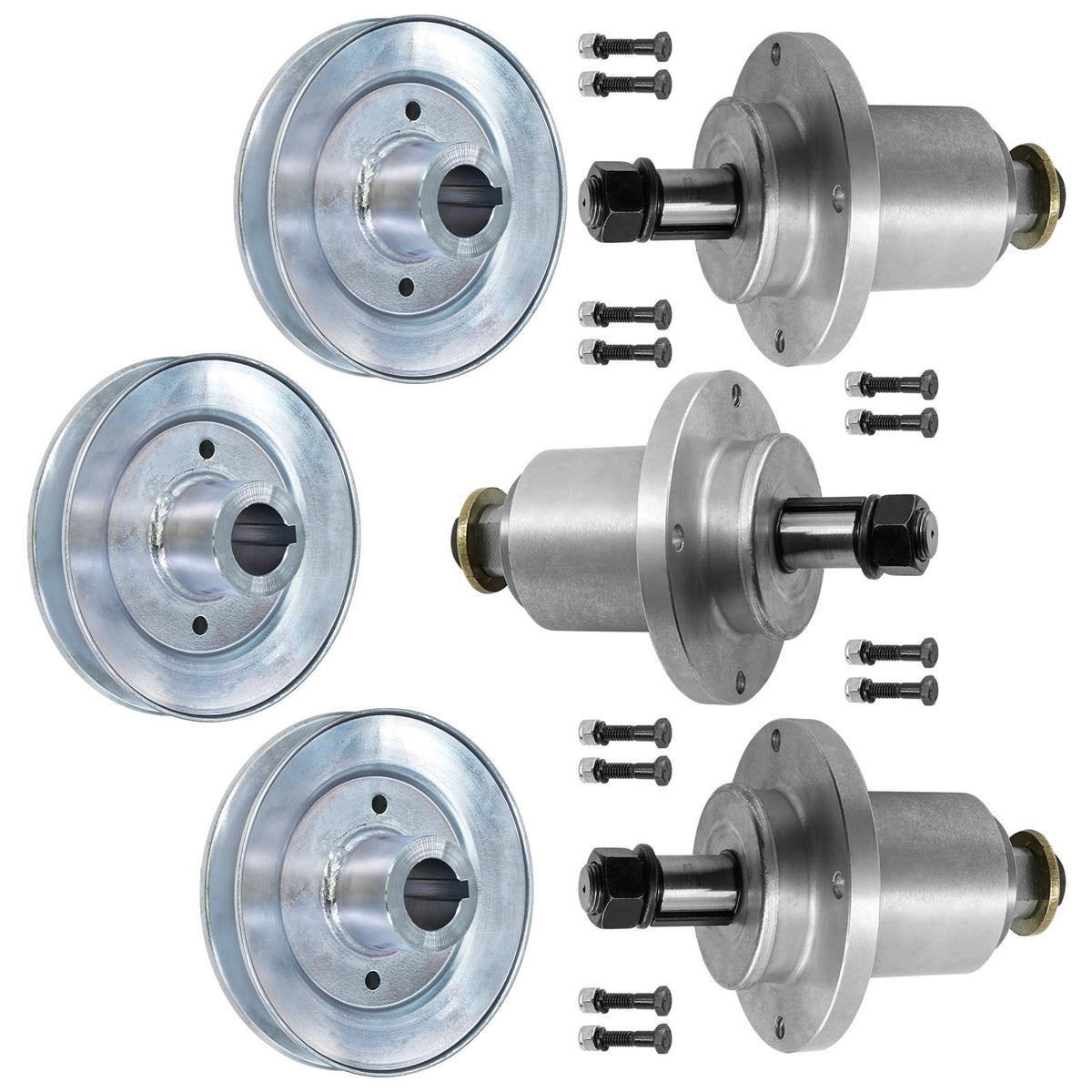 Deck Spindle and Pulley Assembly for Scag SFW48 SWZT48 (2015–2016)