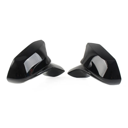 2X Rear View Side Mirror Cover Overlay for Chevrolet Camaro (2016–2021) Black