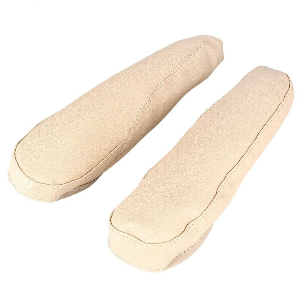 2X Leather Armrest Cover Protector for Honda Odyssey (2005–2010) White