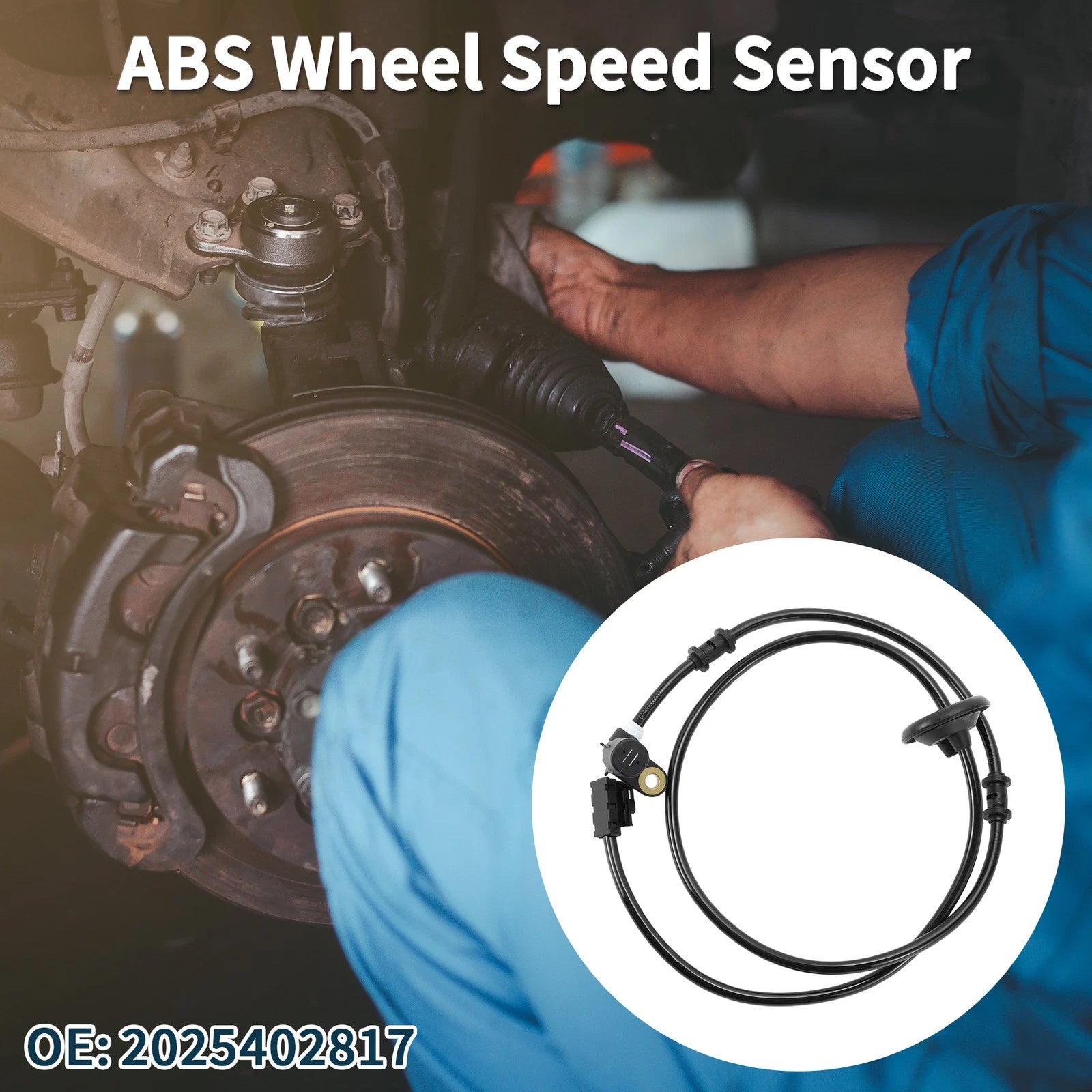 ABS Wheel Speed Sensor Replacement Rear for Mercedes-Benz C280 (2001–2004)