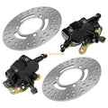 Front Brake Calipers & Rotors for Kawasaki Bayou 300 KLF300C (1989–2004)